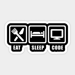 Eat Sleep Code Graphic Sticker